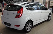Рейлинги на крышу АПС для Hyundai Solaris хэтчбек (2011-2017) черные
