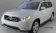 Пороги алюминиевые (Corund Black) для Toyota Highlander