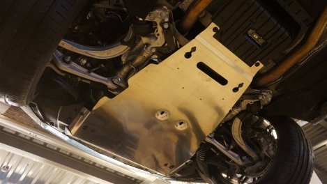 Алюминиевая защита картера и КПП 'АВС-Дизайн', для Porsche Macan S
