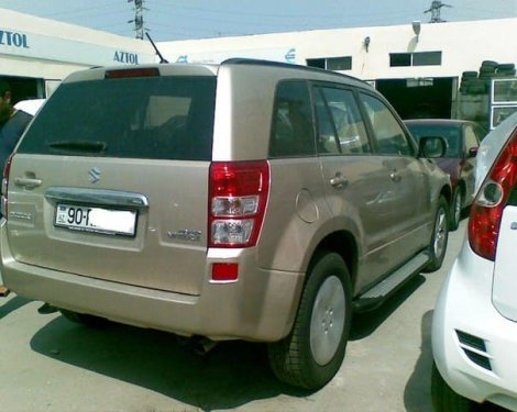 Пороги алюминиевые (Sapphire Silver) для Suzuki Grand Vitara