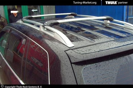 Багажник Thule WingBar Edge на интегрированных дугах для Volkswagen Touareg