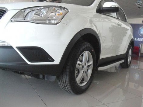 Пороги алюминиевые (Alyans) для Ssang Yong Actyon
