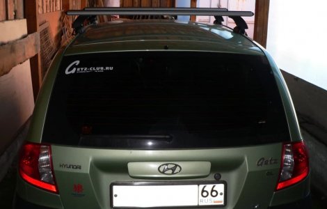 Багажник LUX на аэродинамических дугах для Hyundai Getz 5-дв хетчбэк (2002-2011)