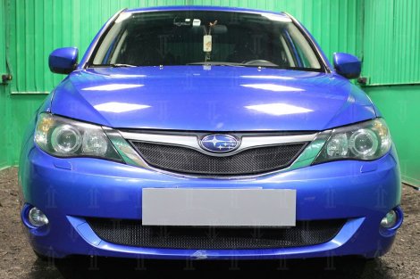 Защитная сетка радиатора ProtectGrille нижняя для Subaru Impreza (2007-2011 Черная)