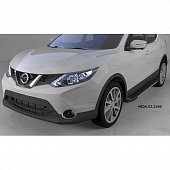 Пороги алюминиевые (Onyx) для Nissan Qashqai (2014-н.в.)