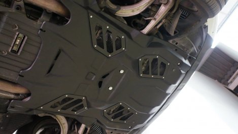 Композитная защита картера и КПП+РК АВС-Дизайн для Porsche Macan S