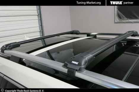 Багажник Thule WingBar Edge Black на интегрированных дугах для Mercedes-Benz GL-class