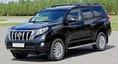 Рейлинги на крышу АПС для Toyota Land Cruiser Prado 150 (2009-н.в.) черные