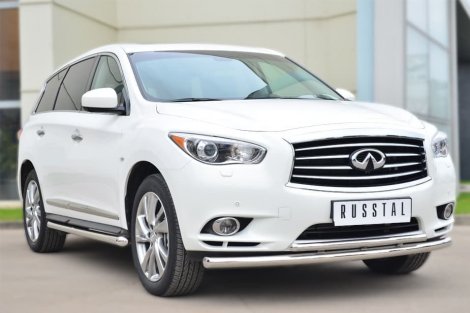 Передняя защита Russtal для Infiniti JX (2012-2013)