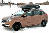 Рейлинги на крышу АПС для Lada XRAY серые