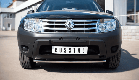 Передняя защита Russtal для Renault Duster 2WD (2010-2015)