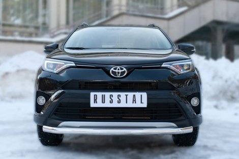 Передняя защита Russtal для Toyota RAV4 (2015-н.в.)