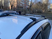 Багажник Turtle AIR-1 Silver на аэродинамических дугах для Kia Rio X-line