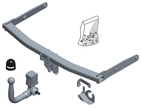 Съемный фаркоп Brink для Audi A4 Allroad (2016-н.в.)