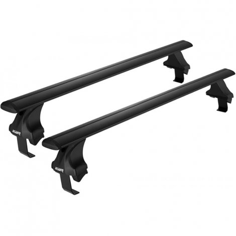 Багажник Атлант на черных крыловидных дугах для Kia Soul (2019-н.в.)