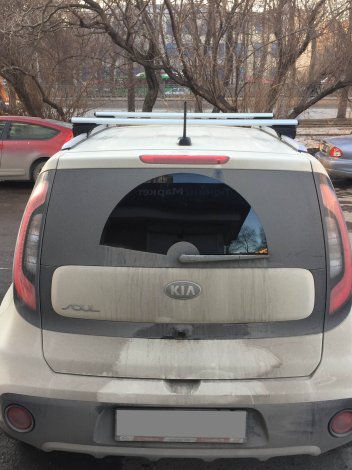 Багажник Menabo Lince на аэродинамических дугах для Kia Soul (2017-2019)