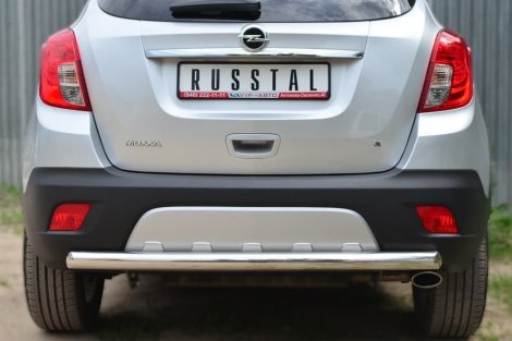 Защита заднего бампера Russtal d63 (дуга) для Opel Mokka