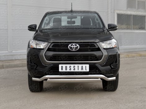 Передняя защита Russtal для Toyota Hilux (2020-н.в.)