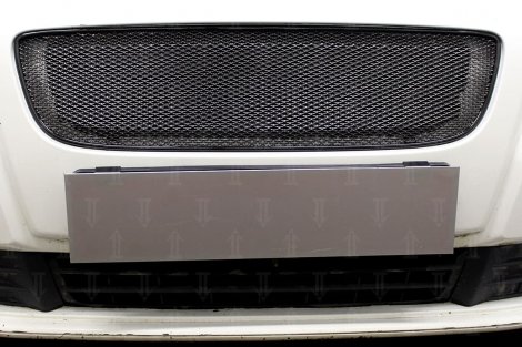 Защитная сетка радиатора ProtectGrille Premium 3D верхняя для Vovlo S40 (2007-2012 Черная)