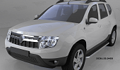 Пороги алюминиевые (Ring) для Renault Duster