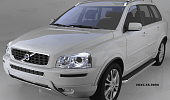 Пороги алюминиевые (Ring) для Volvo XC90
