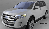 Пороги алюминиевые (Ring) для Ford Edge