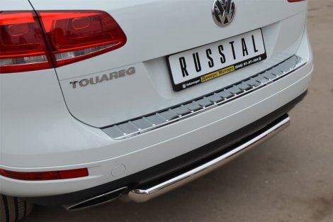 Защита заднего бампера Russtal d63 (дуга) для Volkswagen Touareg