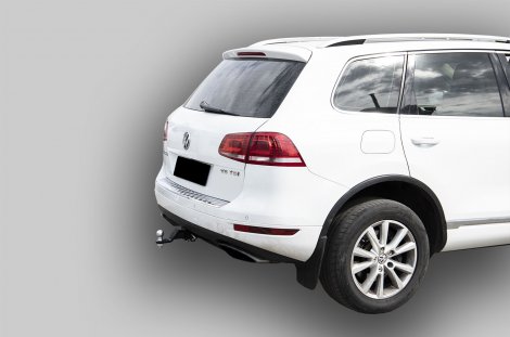 Съемный фаркоп под квадрат Leader Plus V124-E для Volkswagen Touareg (2010-2018)