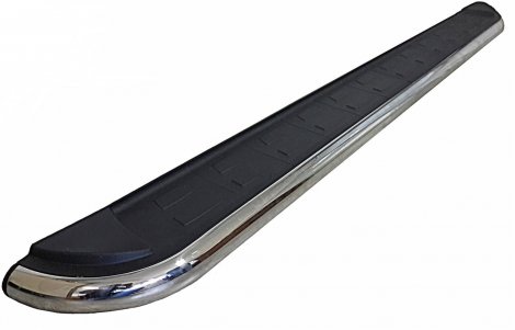 Пороги алюминиевые (Ring) для Hyundai Santa Fe (2006-2010)