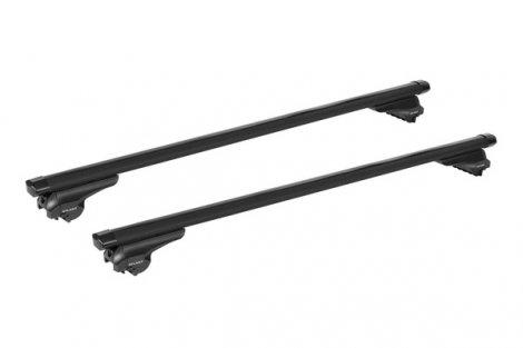 Багажник Атлант эконом на черных аэродинамических дугах для Knewstar 001