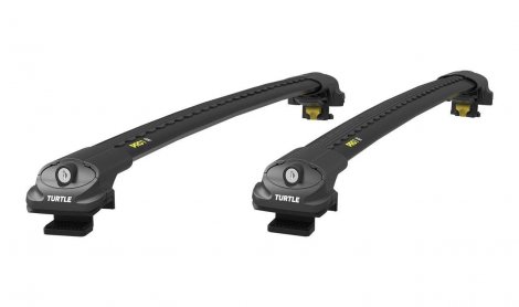 Багажник Turtle AIR-1 Black на аэродинамических дугах для Renault Kangoo (2008-2021)
