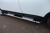 Пороги алюминиевые (Emerald Black) для Acura RDX (2012-н.в.)