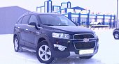 Пороги алюминиевые (Sapphire Silver) для Chevrolet Captiva (2006-2011)