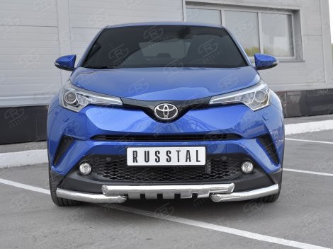 Передняя защита Russtal для Toyota C-HR (2018-н.в.)