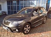 Пороги алюминиевые (Corund Silver) для Hyundai Santa Fe (2006-2010)