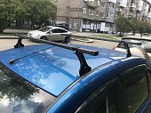 Багажник ED эконом на прямоугольных дугах для Renault Logan