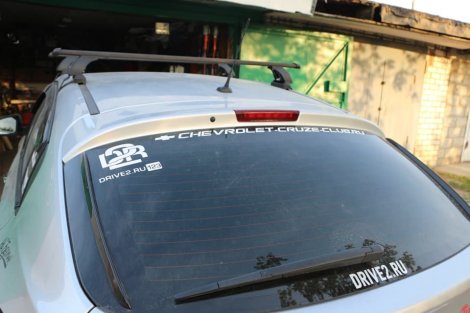 Багажник LUX на прямоугольных дугах для Chevrolet Cruze 5-дв хетчбэк (2009-2015)