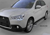 Пороги алюминиевые (Opal) для Mitsubishi ASX