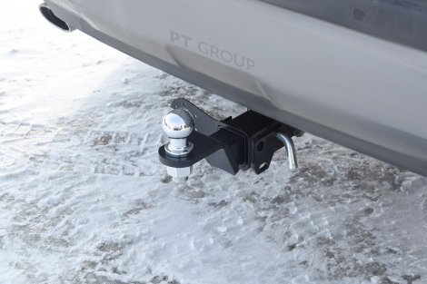 Съемный фаркоп PTGroup под квадрат 50х50 для Toyota RAV 4 (2019-н.в.)