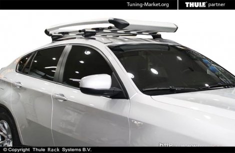 Багажник Thule WingBar на аэродинамических дугах для BMW X6 (E71)