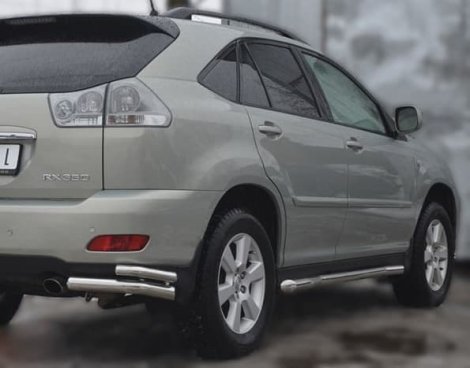 Пороги труба D63 "RUSSTAL" для Lexus RX330