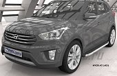 Пороги алюминиевые (Alyans) для Hyundai Creta
