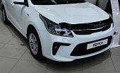 Дефлектор капота SIM темный для Kia Rio