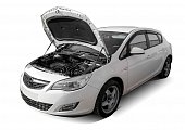 Газовые упоры (амортизаторы) капота АвтоУпор UOPAST011 для Opel Astra (2009-2017)