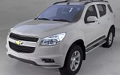 Пороги алюминиевые (Zirkon) для Chevrolet TrailBlazer (2012-н.в.)