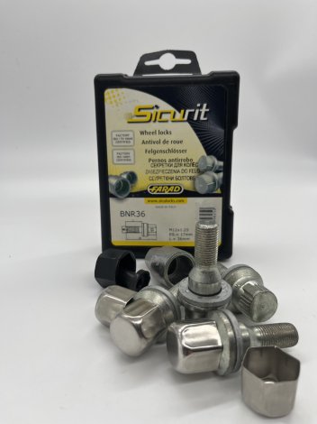 Секретки для оригинальных литых дисков Farad Sicurit BNR36 для Peugeot 207