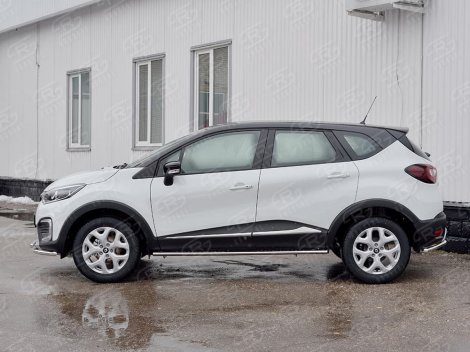 Пороги Russtal 75х42мм для Renault Kaptur