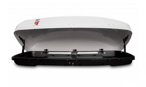 Бокс на крышу Piligrim Джокер 530 Белый матовый (180x86x43)