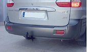 Фиксированный фаркоп Leader Plus H216-A для Hyundai H1 (4WD, задняя пружинная подвеска)