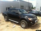 Пороги алюминиевые (Alyans) для Mitsubishi L200